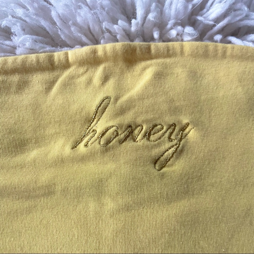 brandy melville | yellow ‘honey’ tube top - Picture 4 of 6